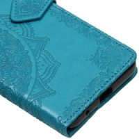 Mandala Bookcase Motorola Moto G8 Power Lite - Turquoise