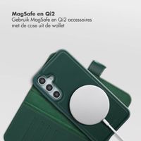 Selencia Olyn Uitneembare Bookcase met MagSafe Samsung Galaxy A35 / A55 - Groen