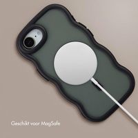 Selencia Wavy Backcover met MagSafe Apple iPhone 17e / 16e - Zwart
