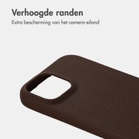 imoshion Texture Backcover Apple iPhone 14 / 13 - Donkerbruin