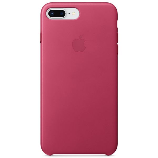 Apple Leather Backcover iPhone 8 Plus / 7 Plus - Pink Fuchsia