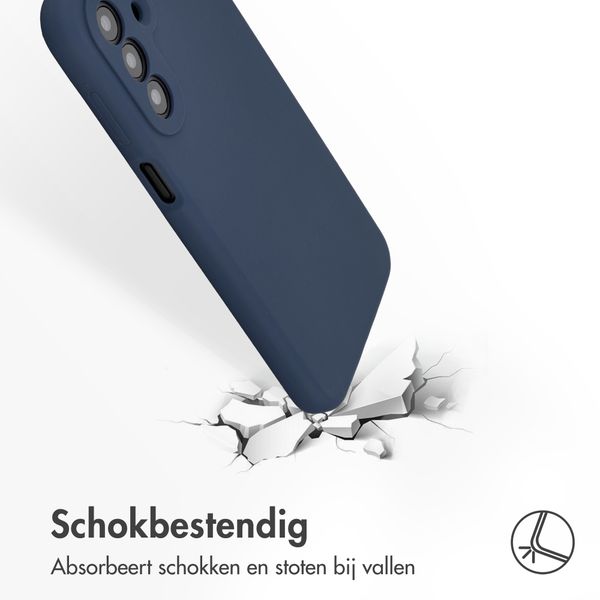 Accezz Liquid Silicone Backcover Samsung Galaxy A27 (5G) - Donkerblauw