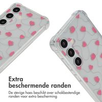 imoshion Design hoesje met koord Samsung Galaxy S24 - Dusty Rose Connected Hearts