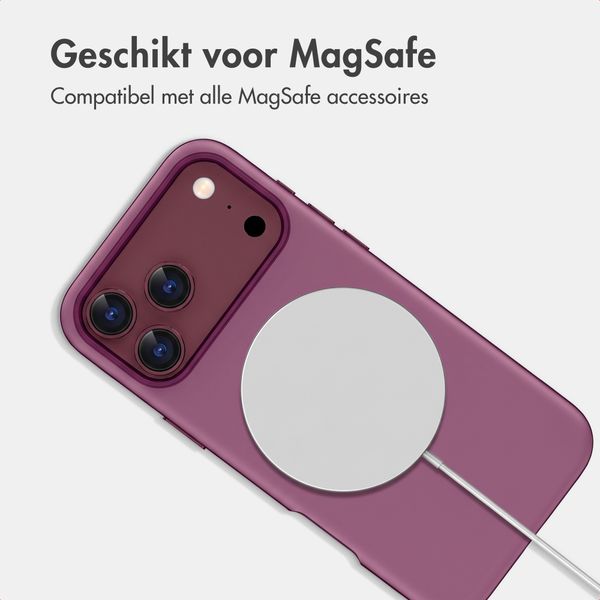 imoshion Color Backcover met Thin MagSafe Ring Apple iPhone 18 Pro Max / 17 Pro Max - Paars