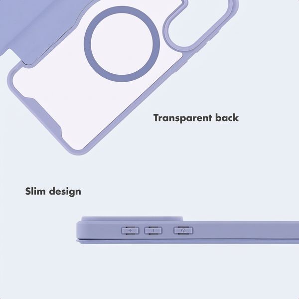 imoshion Transparent Bookcase with MagSafe Samsung Galaxy A37 (5G) - Lilac