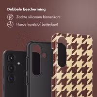 Selencia Vivid Backcover Samsung Galaxy S25 - Pied-de-Poule