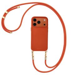 Selencia Universeel Telefoonkoord met 2 haken - verstelbaar - Burnt Sienna