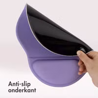 imoshion Ergonomische muismat - Muismat met polssteun - 30 x 25 cm - Lila