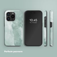 Selencia Vivid Backcover met MagSafe Apple iPhone 15 Pro - Marble Grayed Jade