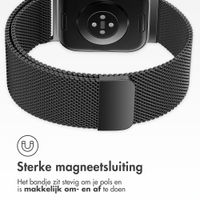 imoshion Milanees magnetisch bandje Xiaomi Smart Band 9 / 8 Pro / Redmi Watch 6 / 5 / 4 - Zwart