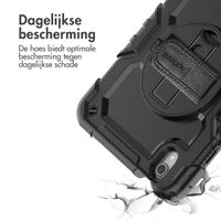 Accezz Rugged Backcover met schouderstrap Apple iPad Mini 7 (2024) / iPad Mini 6 (2021) - Zwart