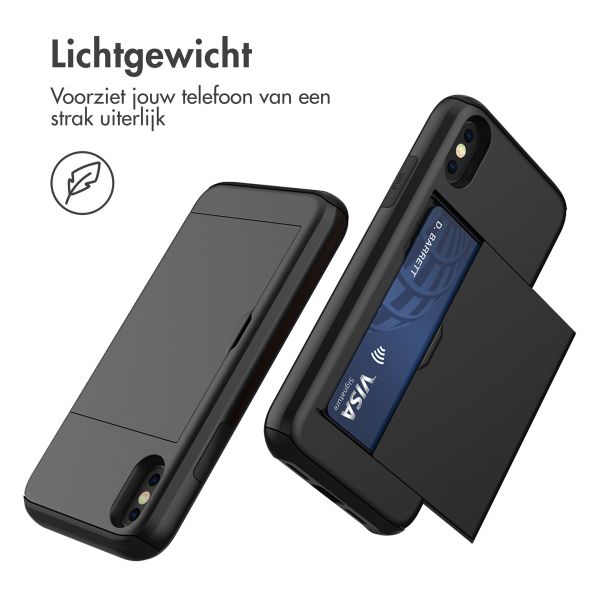 imoshion Backcover met pasjeshouder iPhone Xs / X - Zwart