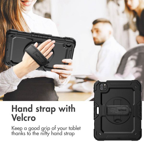 Accezz Rugged Back Cover with shoulder strap Apple iPad Air 5 (2022) / Air 4 (2020) - Black