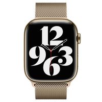 Apple Milanese Loop Band Apple Watch Series 1 t/m 11 / SE / Ultra (44/45/46/49 mm) - Goud