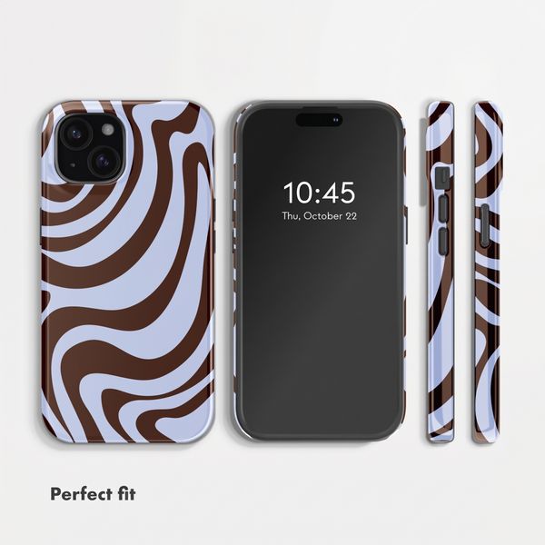 Selencia Vivid Back Cover Apple iPhone 15 - Dream Swirl Chocolate