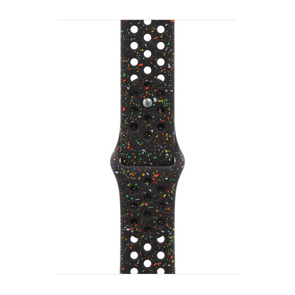 Apple Nike Sport Band Apple Watch Series 1 t/m 11 / SE / Ultra (44/45/46/49 mm) - Maat S/M - Midnight Black