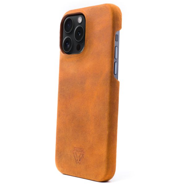 Wachikopa Full Wrap Backcover iPhone 15 Pro - Camel