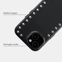 Selencia Studs Backcover met MagSafe Apple iPhone 15 - Velvet Black