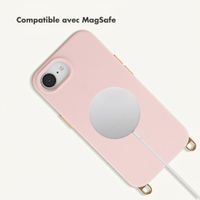 Selencia Rivièra MagSafe Back Cover with detachable hooks Apple iPhone 17e / 16e - Sorbet Pink