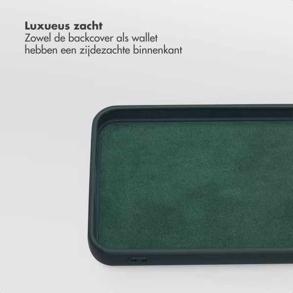 Selencia Olyn Uitneembare Bookcase met MagSafe Samsung Galaxy S24 FE - Groen