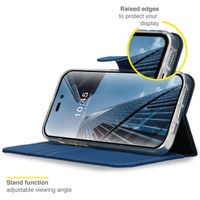Accezz Wallet Softcase Bookcase Apple iPhone 14 Pro - Donkerblauw