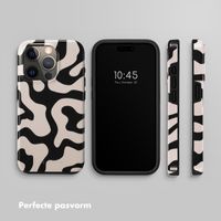 Selencia Vivid Tough Backcover iPhone 15 Pro - Art Wave Black