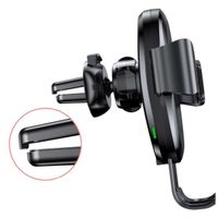 Baseus Wireless Car Charger Gravity Car Mount - Telefoonhouder auto - Draadloze oplader - Dashboard - Zwart