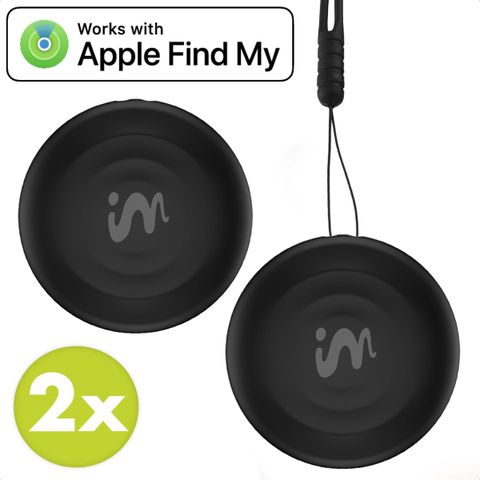 imoshion Mini Tag - Bluetooth Tracker voor iOS - 2 pack - Zwart