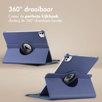 imoshion 360° draaibare Bookcase Apple iPad Air 11 inch (2025) M3 / (2024) M2 / Air 5 (2022) / Air 4 (2020) / Pro 11 (2018/2020) - Donkerblauw
