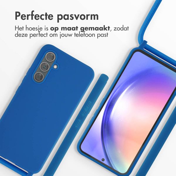 imoshion Siliconen hoesje met koord Samsung Galaxy A54 (5G) - Blauw