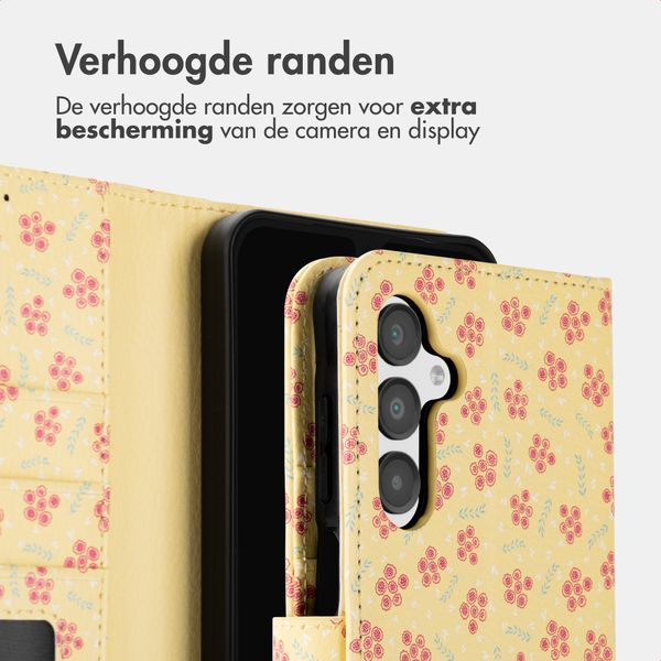 imoshion Design Bookcase Samsung Galaxy A16 - Sunny Yellow Petite Flowers