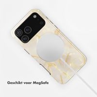 Selencia Vivid Backcover met MagSafe Apple iPhone 17 Pro Max - Golden Beige Marble