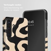 Selencia Vivid Backcover met MagSafe Samsung Galaxy S25 - Art Wave Black