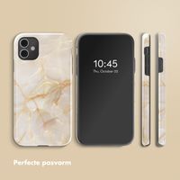 Selencia Vivid Tough Backcover iPhone 11 - Golden Beige Marble