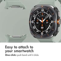 imoshion Ocean Silicone Band Samsung Galaxy Watch Ultra 2 (2026) / Ultra (2024/2025) - Grayish Green