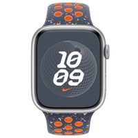 Apple Nike Sport Band Apple Watch Series 1 t/m 10 / SE / Ultra (2) (44/45/46/49 mm) - Maat S/M - Blue Flame