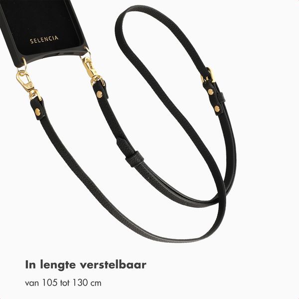 Selencia Crossbody telefoonkoord - Zwart