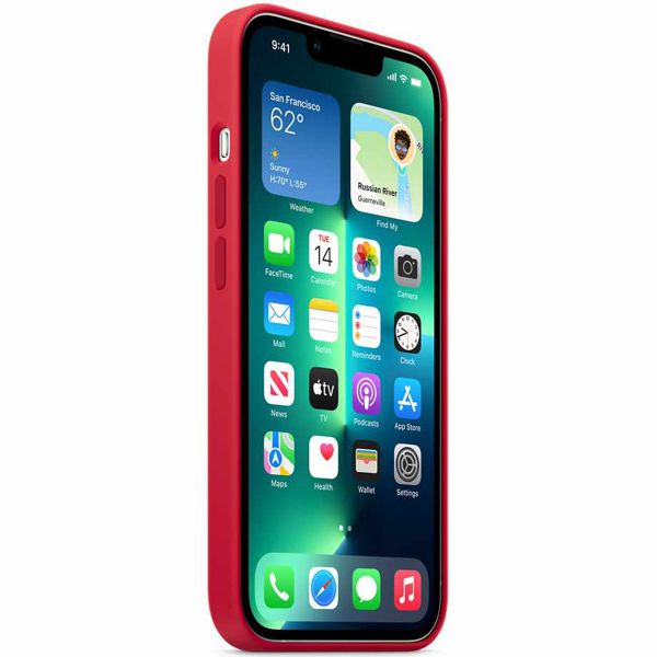 Apple Silicone Backcover MagSafe iPhone 13 Pro Max - Rood