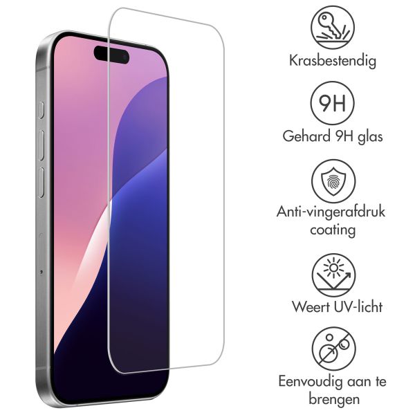 Accezz Gehard Glas Screenprotector Apple iPhone 16 Pro Max