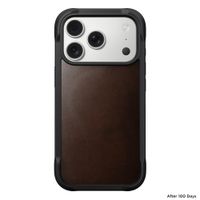 Nomad Rugged Horween Leather Backcover Apple iPhone 17 Pro - Rustic Brown