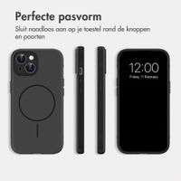 imoshion Color Backcover met Thin MagSafe Ring Apple iPhone 15 - Zwart