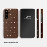 Selencia Vivid Backcover Samsung Galaxy S25 FE - Happy Dots Chocolate