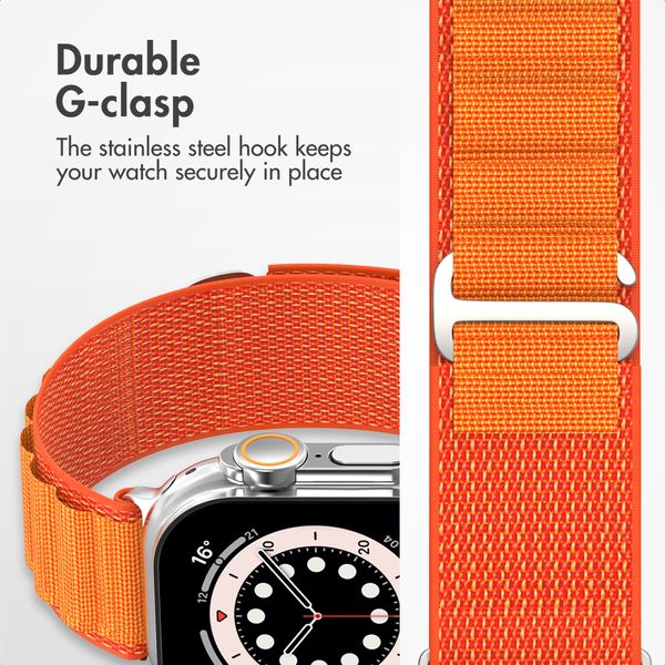 Accezz Nylon Alpine Band Apple Watch | 44/45/46/49 mm - Orange