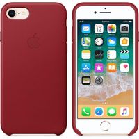 Apple Leather Backcover voor Apple iPhone SE (2022 / 2020) / 8 / 7 - Red