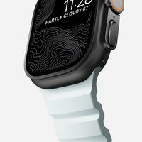 Nomad Rocky Point Band Apple Watch | 44/45/46/49 mm - Icy Blue Glow/Black