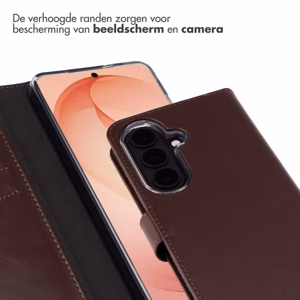 Selencia Echt Leren Bookcase Samsung Galaxy S26 Plus - Bruin