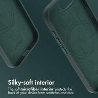 Accezz Leather Back Cover with MagSafe Apple iPhone 17e / 16e - Cedar Green