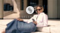 Selencia Siliconen design hoesje met afneembaar koord Apple iPhone 15 Pro - Irregular Check Black