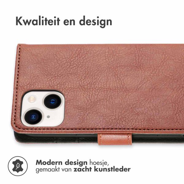 imoshion Luxe Bookcase Apple iPhone 15 - Bruin