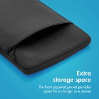 imoshion Laptop sleeve with storage pocket 13 inch - Black